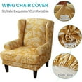 thumbnail image 2 of Eurhowing Stretch Wingback Chair Slipcover, 2-Piece Armchair Chair Cover with Cushion Cover, Washable Furniture Protector for Living Room, 2 of 9