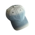 thumbnail image 2 of Baseball Cap for Boys Girls Denim Snapback Hats Size 0-15 Teens Youth Trendy Gradient Printed Breathable Athletic Workout Ball Hat, 2 of 4