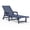 navy, variant on Tioline 5-Position Adjustable HDPE Patio Chaise Lounge with Wheels & Cup Holder, Outdoor Weather-Resistant Recliner for Poolside & Deck, Brown, 1pc