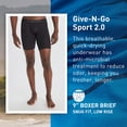 thumbnail image 4 of ExOfficio Men's Give-N-Go Sport 2.0 Boxer Brief 9", Black/Black, X-Large, 4 of 4