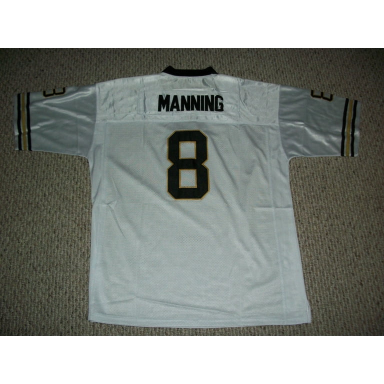 Unsigned Archie Manning Jersey #8 New Orleans Custom Stitched White  Football (NEW) No Brands/Logos Sizes S-3XLs