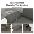 thumbnail image 5 of Sophia&William 157.5"L Modular Sectional Sofa Sets, Modern 6-Seat U-Shaped Corduroy Couch Sofa Set with Deep Seat & Throw Pillows for Living Room,Gray, 5 of 11
