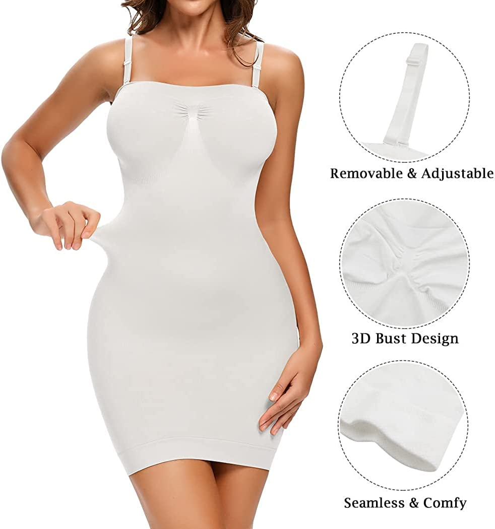 Vaslanda Shaperwear Seamless Full Slips Under Dresses Tummy