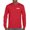 Red, variant on NASA Worm Logo Crest Long Sleeve T-shirt Astronaut Space Mars Souvenir Emblem