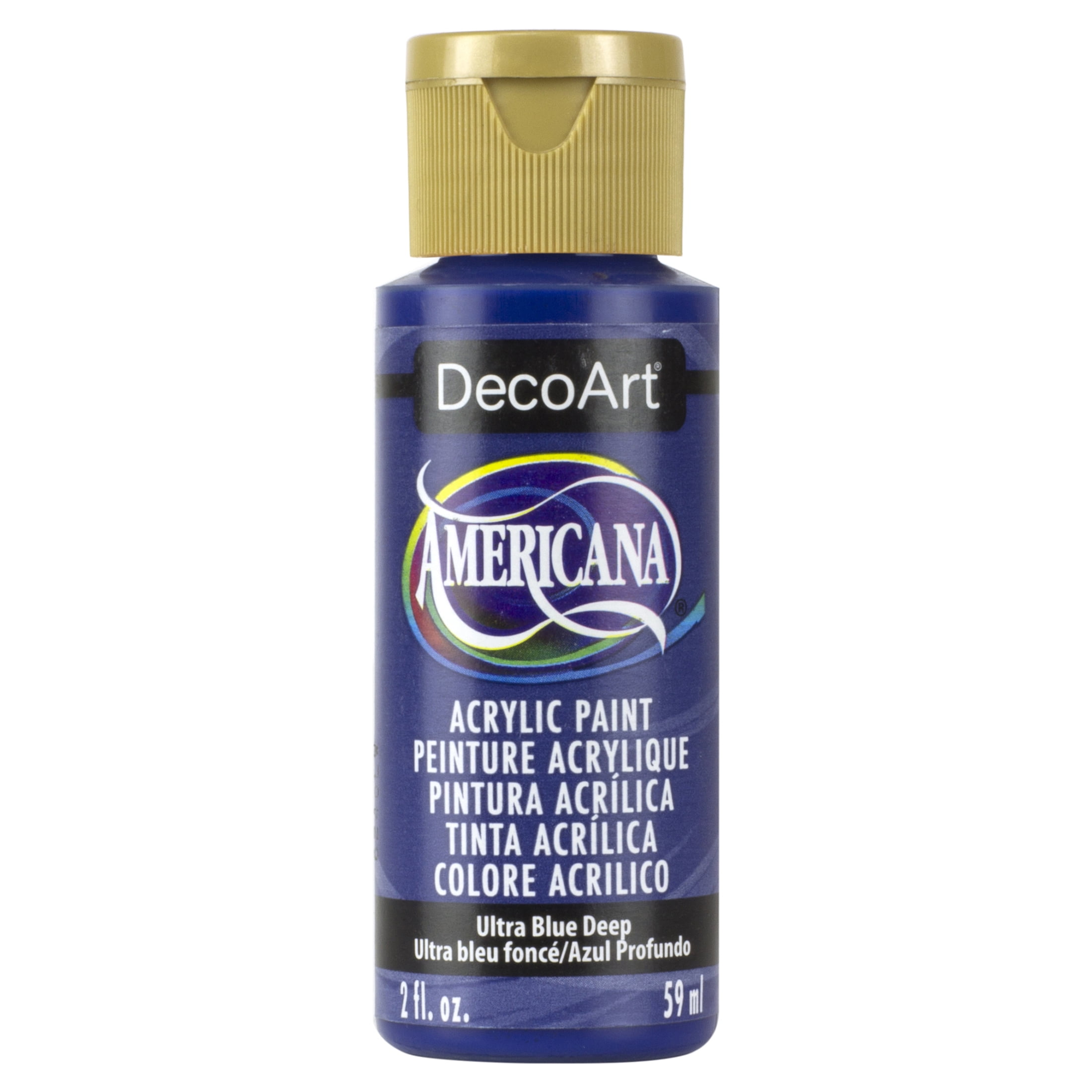 DecoArt Americana Acrylic Paint 2 Oz Ultra Deep Blue Walmart