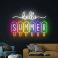 thumbnail image 4 of Handmadetneonsign Hello Summer Neon Sign, Summer Party Ice Cream Neon Sign, Welcome Summer Decor, 4 of 5