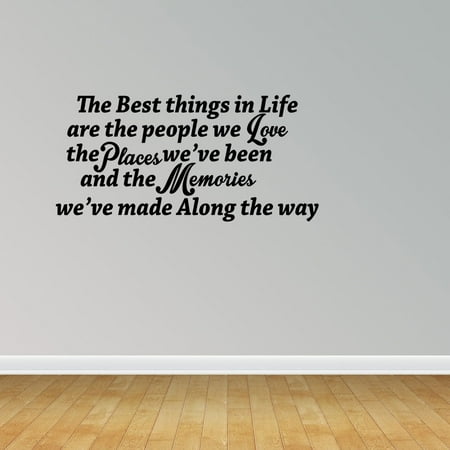 The Best Things in Life Are The People We Love Home Decor Signs Wall Typography Quote (Best Thing To Use To Clean Walls)