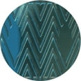 thumbnail image 1 of Ahgly Company Machine Washable Indoor Square Transitional Deep Teal Green Area Rugs, 3' Square, 1 of 7