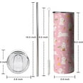 thumbnail image 2 of Easter Bunny tumbler with Lid and Straw,Rabbit Love Gifts For Women Girls,20 Oz Bunny Coffee Mugs Water Bottles Wine Drinking Glasses, 2 of 6