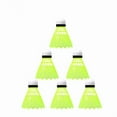 thumbnail image 3 of 6-Pack Durable Plastic Nylon Badminton Shuttlecocks with Fiber Head for Training, 3 of 6