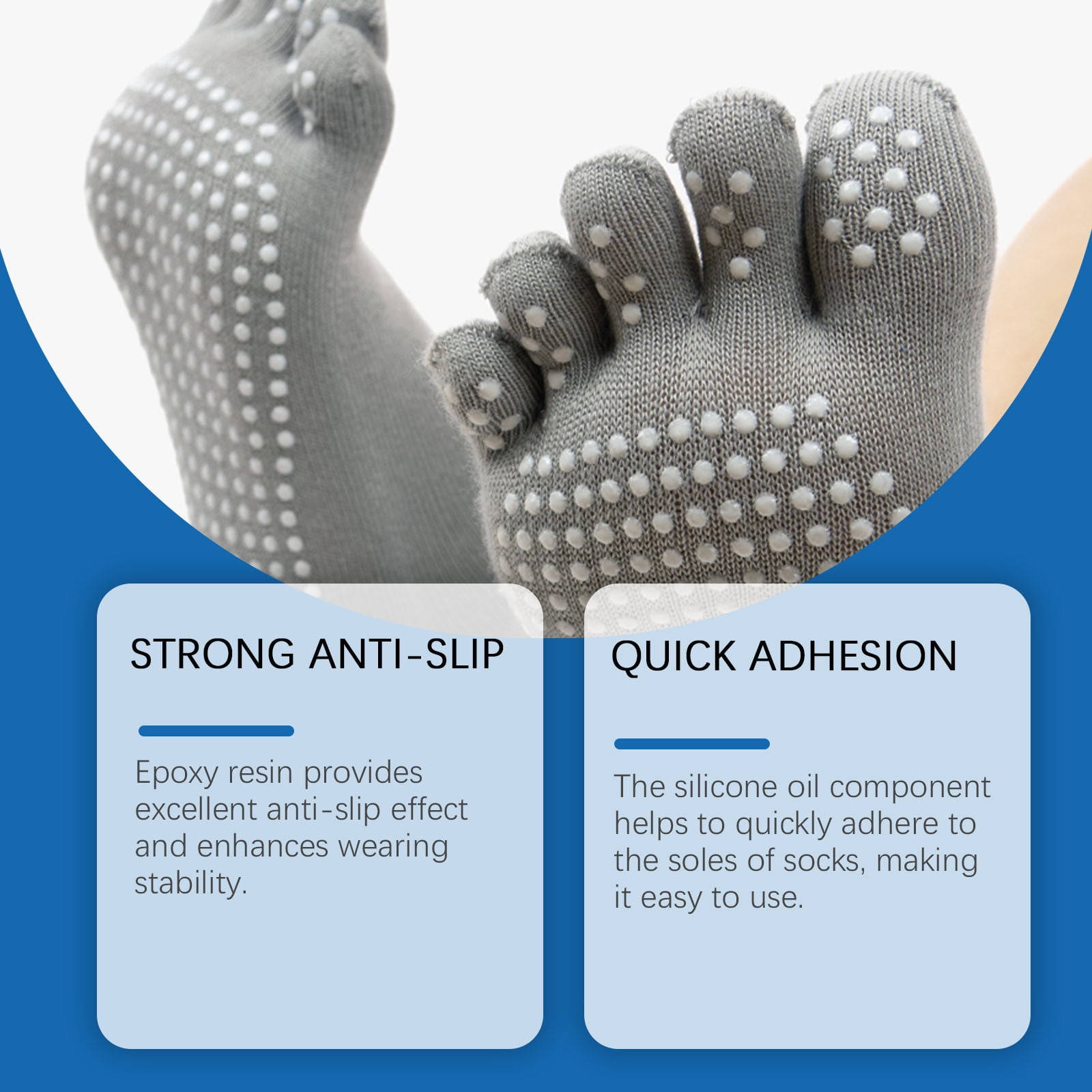 Sock Stop Glue Agent White, 50ml/1.7oz Non Slip Glue, Waterproof Fabric Paint for Non-Slip Socks, Hangers, Carpets, Bathroom Mats, Non-Slip Glue is Water-Based, Odorless and Washable