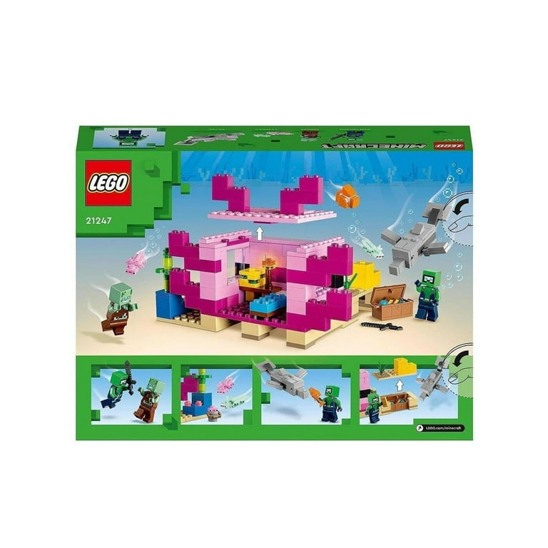 Lego Minecraft Axolotl House 21247 - Walmart.com