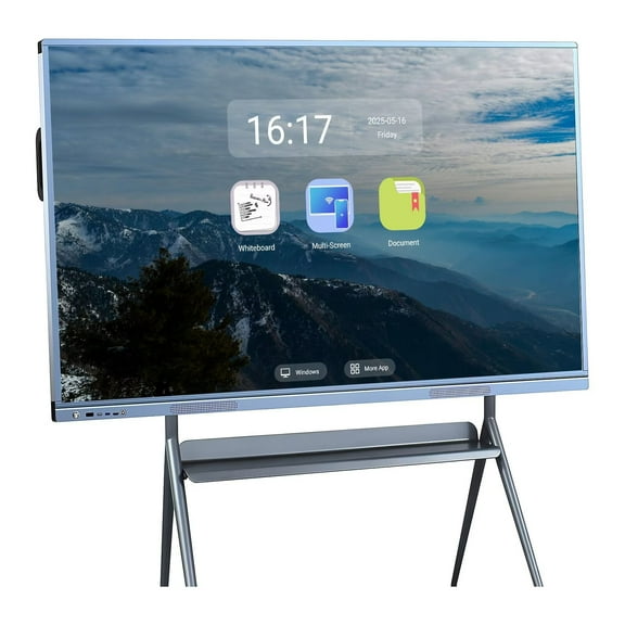 BELNET Touch Screen Board, 55 Inch multi-touch Electronic Calendar for Family and Smart TVs for classroom, built-in camera 4K Monitor Wireless Projection Player for Advertisin and Business