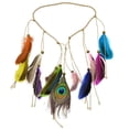 thumbnail image 4 of Diadema con Borlas Y Plumas de Pavo jinwen Boho Tassel, 4 of 4