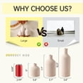 thumbnail image 2 of Ceramic Vase Set 09-white 3-piece Home Table Decor, 2 of 9