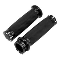 1'' 25MM Non Slip Rubber Hand Grips Handlebars Fit For Harley Sportster FLH Dyna