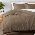 thumbnail image 1 of Bare Home Flannel Duvet Cover Set - 100% Flannel Cotton - Double Brushed - Twin/Twin XL, Taupe, 1 of 6