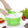 thumbnail image 3 of Salad Spinner Large 5 Quarts Fruits and Vegetables Dryer Quick Dry Design BPA Free Dry Off & Drain Lettuce and Vegetable with Ease for Tastier Salads and Faster Food Prep, 3 of 6