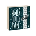 thumbnail image 2 of Philadelphia Eagles 6" Holiday Wood Plock Shelf Sign, 2 of 4
