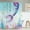 Mermaid Tail, variant on Mermaid Scale Shower Curtain, Mermaid Shower Curtain, Ocean Themed Shower Curtain, Pink and Blue Shower Curtain, Fantasy Girls Bathroom Decor with 12 Hooks, 72''''W x 72''''H