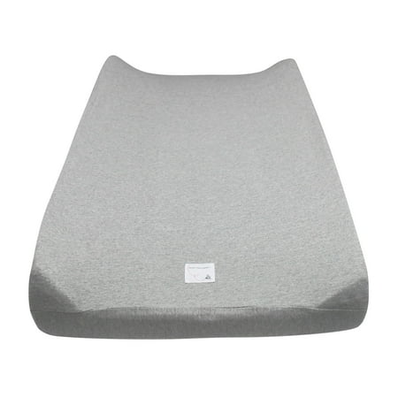 UPC: 0849681011253 | Solid Organic Changing Pad Cover Heather Grey