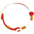 thumbnail image 1 of Pulseras de nudo trenzado yuxing hechas a mano dijes colores variados ajustable rojo, 1 of 4