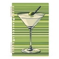 thumbnail image 7 of FORMRS 1-Subject Spiral Notebook 8" x 5" College Ruled 60 Refillable Sheet A5 Hard Cover, 2 Pack, Green Martini Glass, 7 of 7