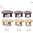 thumbnail image 3 of Round Japanese Style Small Wood Coffee Table Tea Table Simple Bay Windows Low Table Small Round Tatami Floor Bed Table Kang Table, 3 of 5