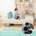 thumbnail image 4 of AWQM 8 Piece Modular Children's Play Sofa, Convertible Play Children's Sofa, Rebound Foam Sofa, Corduroy Fabric Toddler Sofa for Playroom/Bedroom, Children's Furniture, Teal, 4 of 10