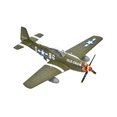 thumbnail image 1 of SUTENGDA P51 Mustang Fighter Alloy Aircraft Model High Simulation Toys Static Display for Aviation Collectors, 1 of 7