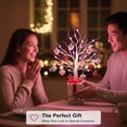 thumbnail image 4 of 23.62Inch Valentines Birch Tree with Heart Hanging Ornaments & Light, Perfect for Home Valentine Wedding Decor, 4 of 6