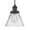 Matte Black / Clear, variant on Innovations Lighting 201C-BK-G42 Large Cone-1 Light Mini Pendant in Industrial Style-8 Inches Wide by 10 Inches High Matte Black Finish with Clear Glass