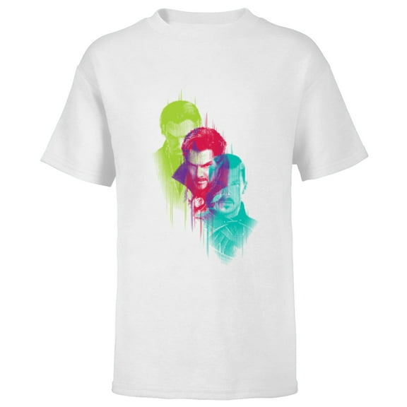 Doctor Strange in the Multiverse of Madness Color Block Trio - Short Sleeve T-Shirt for Kids - Customized-White