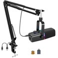 thumbnail image 1 of Micrófono ZealSound KD8S Dynamic USB XLR RGB Kit de micrófono, 1 of 7
