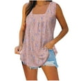 thumbnail image 1 of T-Shirt Mode Femme Imprimé Confortable Ample Sans Manches, 1 of 5
