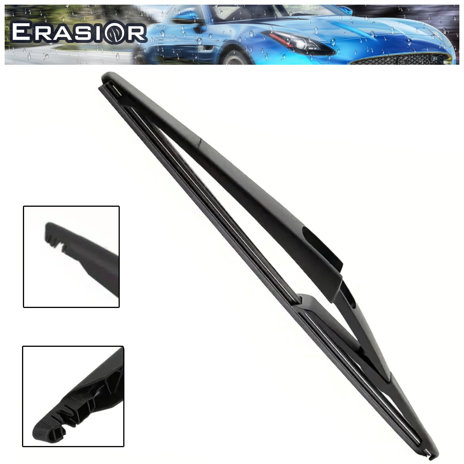 Erasior Front & Rear Windshiled Wiper Blades Fit For Jeep Wrangler 2007-2017, Set of 3, 14"+14"+12L, Y22B7W0S