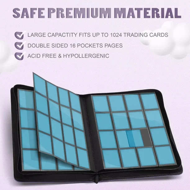 card binder 16 pocket 16-Pocket Exo-Tec® Zip Binder XXL – Vault X US main image 1