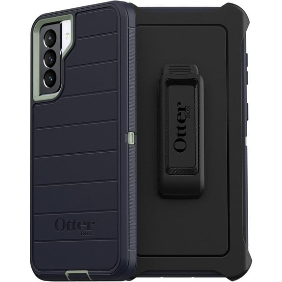 OtterBox Defender Pro Series Kickstand Cell Phone Case for Samsung Galaxy S21 Plus, Blue