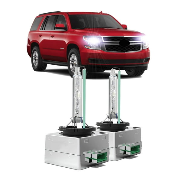 2pcs For Chevy Chevrolet Tahoe 2015-2020 Headlights D3S Xenon HID Bulbs Premier SSV PPV Police LS LT High Low Dual Beam Bi-Xenon Lights