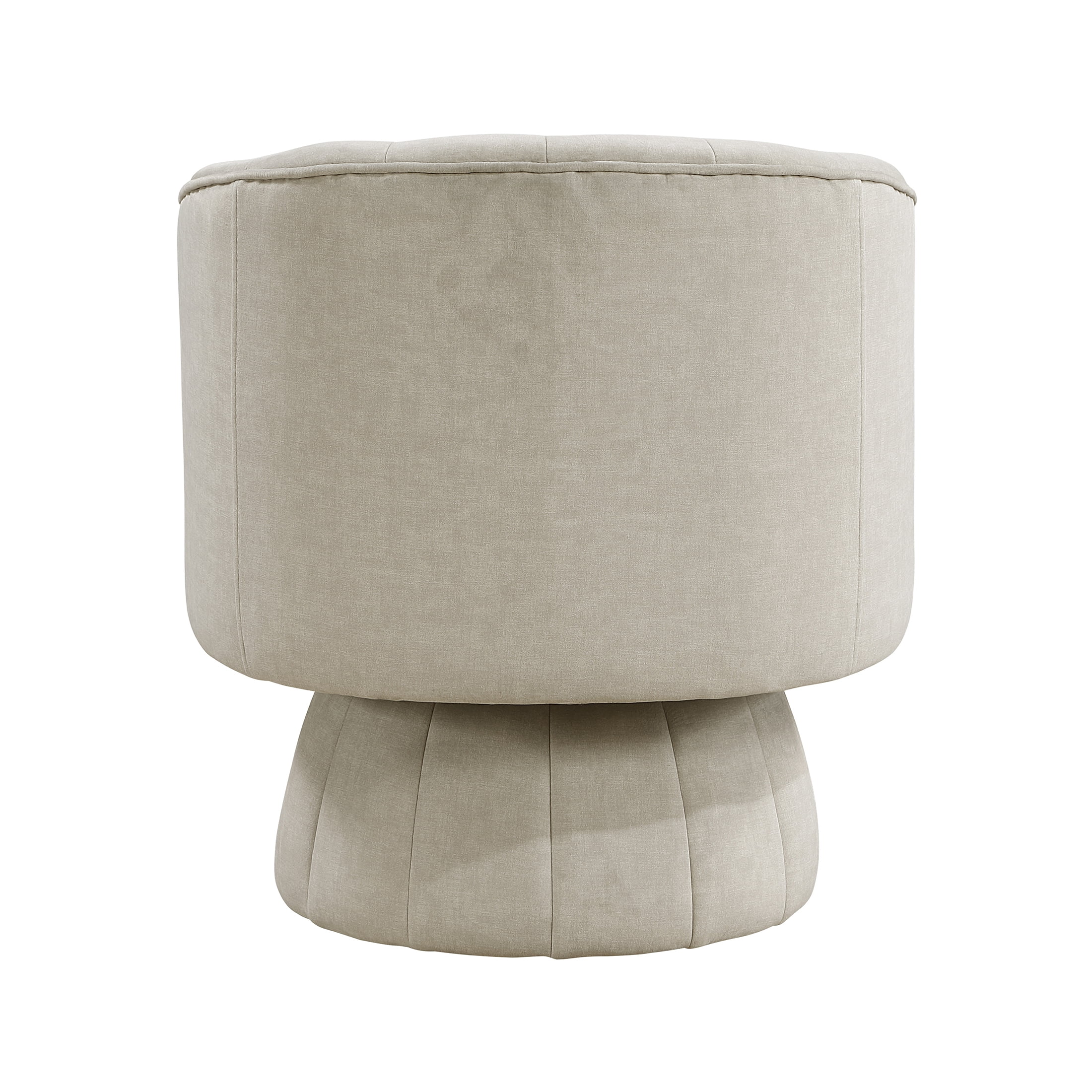 OakvillePark Fenwicke Velvet Swivel Barrel Chair, Taupe