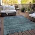 thumbnail image 6 of Addison Rugs Chantille Indoor/Outdoor Transitional Stripes Teal Washable Rectangle Rug, 2'6" x 3'10", 6 of 6