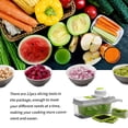 thumbnail image 4 of Bearachild Cortador de verduras en 3 colores, rebanador multifuncional, pelador de patatas y frutas, rallador de zanahorias, accesorios de cocina, cesta, Cocina y Comedor Blanco Bearachild HA006560-03B, 4 of 6