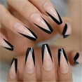 thumbnail image 5 of RYRDWP Long Ballet Nail Art French Wearing Finished Nail Patch Removable 24PCS, 5 of 5