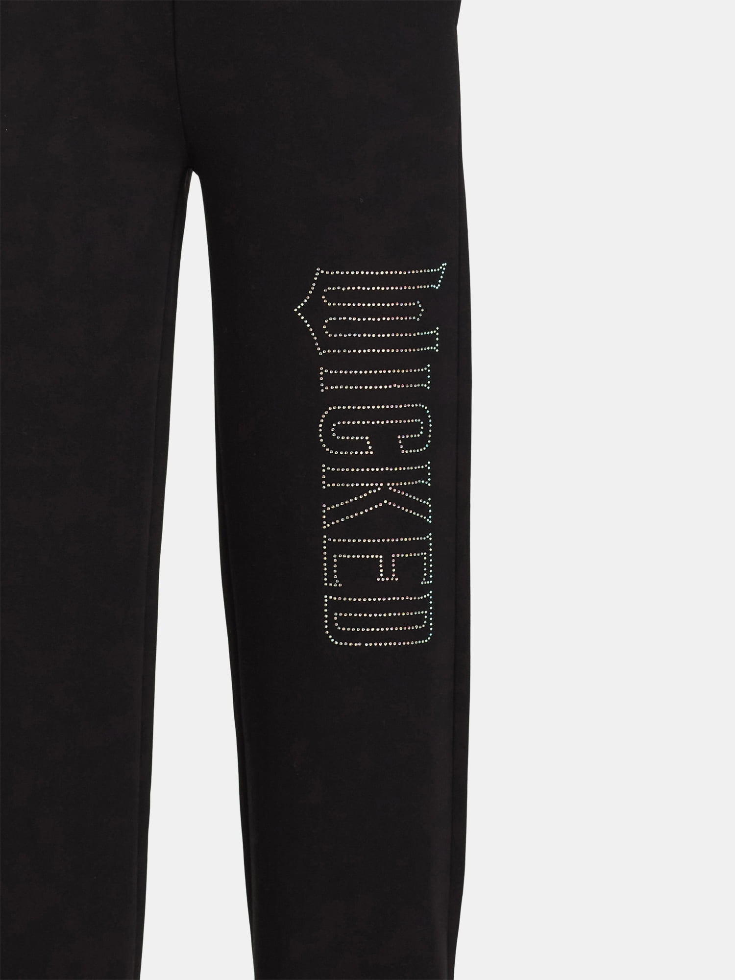 Wicked Women’s Rhinestone Logo Wide Leg Sweatpants, Sizes XXS-XXL
