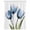 Lake Blue, variant on Blue Tulip Waterproof Fabric Shower Curtain,Abstract Flower Country Farm Floral White Waterproof Fabric Shower Curtain for Bathroom Curtains Bathtubs Shower Curtains with 12 Hooks Extra Long 72x96