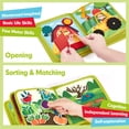 thumbnail image 3 of Juguetes Montessori de Busy Book hahaland para niños pequeños de 1 a 3 años, 3 of 9