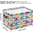 thumbnail image 3 of Mardi Gras Lily Large Storage Basket 1PCS,Cute Koala Collapsible Toy Storage Box Laundry Basket with Handle,Used for Home Closets, Offices, Bedrooms Halloweenation Home Decor, 3 of 7