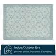 thumbnail image 4 of Well Woven 8' x 10' Light Blue Trellis Outdoor Rug, 4 of 8