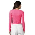 thumbnail image 4 of ADAR UNIFORMS 3 Pack Women's Comfort Long Sleeve T-Shirt/Underscrub Tee - 2903 - Heather Fuchsia - S, 4 of 7