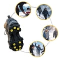 thumbnail image 5 of Ice Cleats for Shoes Stretch Over Boots Portable Lightweight Traction Gear for General on Ice and, 5 of 5